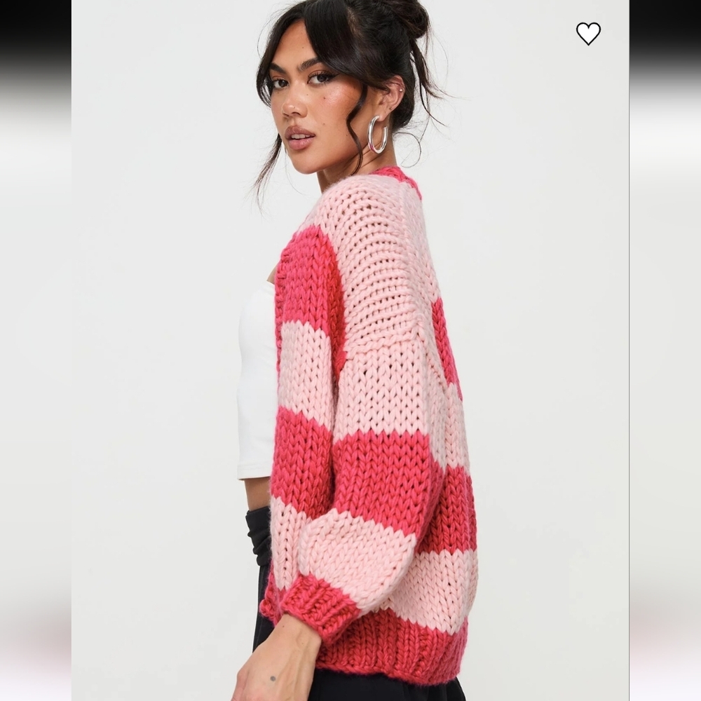 Princess Polly Lester‎ Knit Cardigan In Pink Size Small - Picture 3 of 8